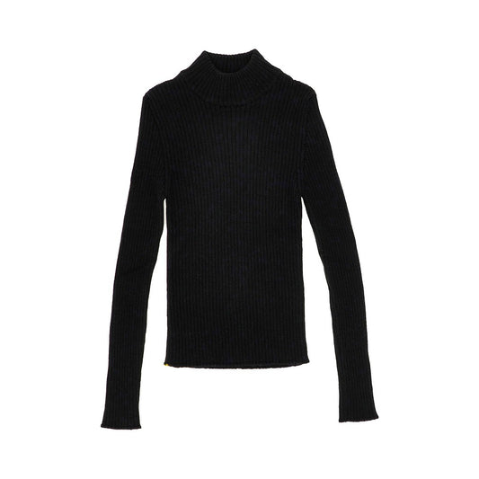 FENDI Ribbed knit mock turtleneck top
