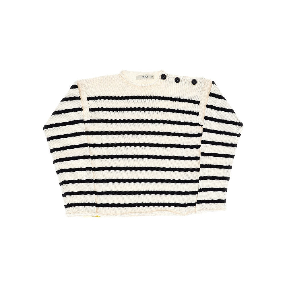 Fendi Striped cotton and cashmere sweater