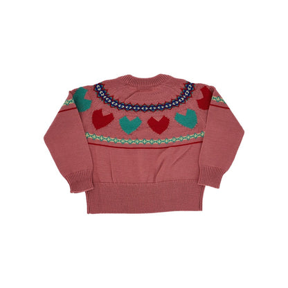 MARNI Hearts motif wool-blend sweater