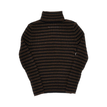 MM6 Maison Margiela Knitted turtleneck with striped motif