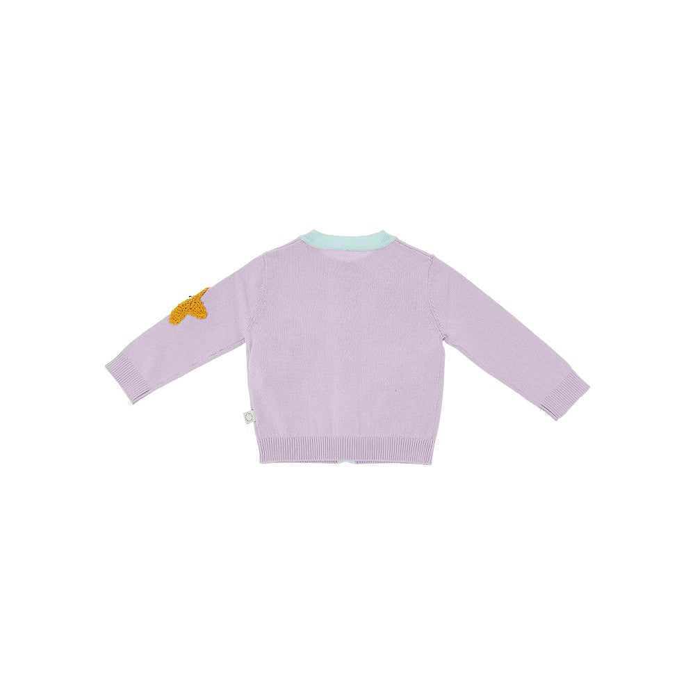 STELLA MCCARTNEY Cotton cardigan with embroidered stars