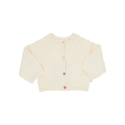 STELLA MCCARTNEY Raised dots cotton and wool cardigan