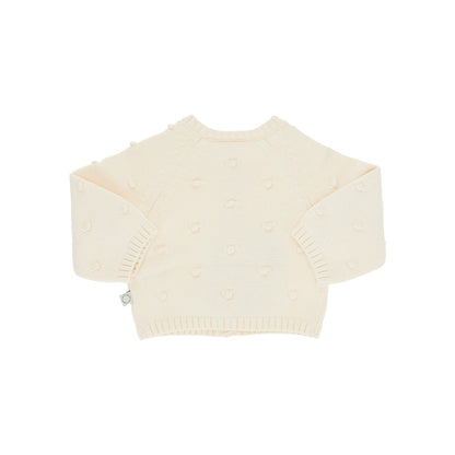 STELLA MCCARTNEY Raised dots cotton and wool cardigan
