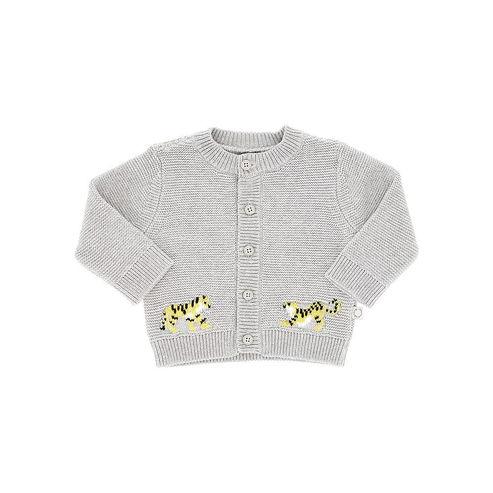 STELLA MCCARTNEY Tigers intarsia cotton cardigan