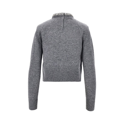 PINKO Knitted crewneck sweater with crystals