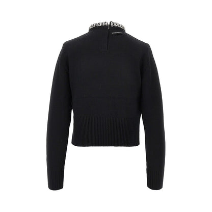 PINKO Knitted crewneck sweater with crystals