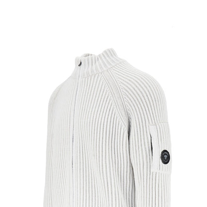 C.P. Company Ribbed wool-blend full-zip cardigan