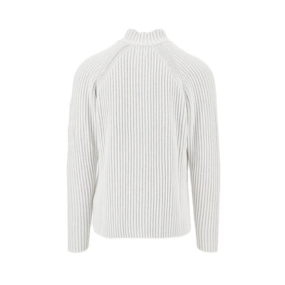 C.P. Company Ribbed wool-blend full-zip cardigan
