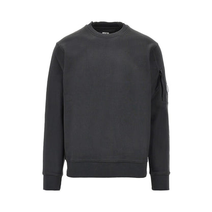C.P. Company Crewneck cotton sweatshirt with NFC Lens