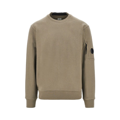C.P. Company Crewneck cotton sweatshirt with NFC Lens