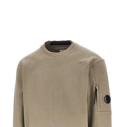 C.P. Company Crewneck cotton sweatshirt with NFC Lens