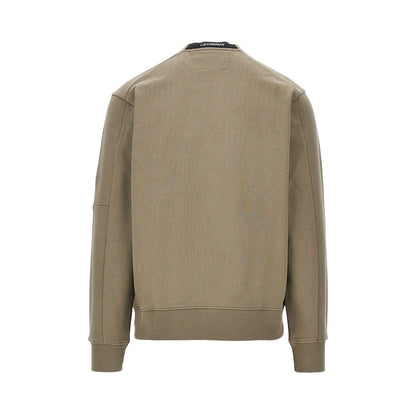 C.P. Company Crewneck cotton sweatshirt with NFC Lens