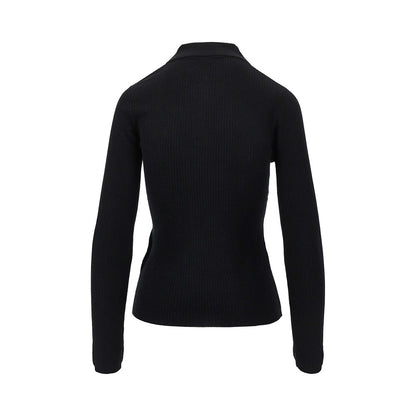 MAX MARA Cashmere and silk-blend knitted polo shirt