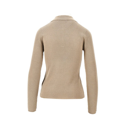 MAX MARA Cashmere and silk-blend knitted polo shirt
