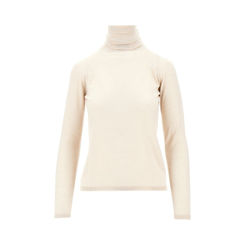 MAX MARA Virgin wool knitting turtleneck