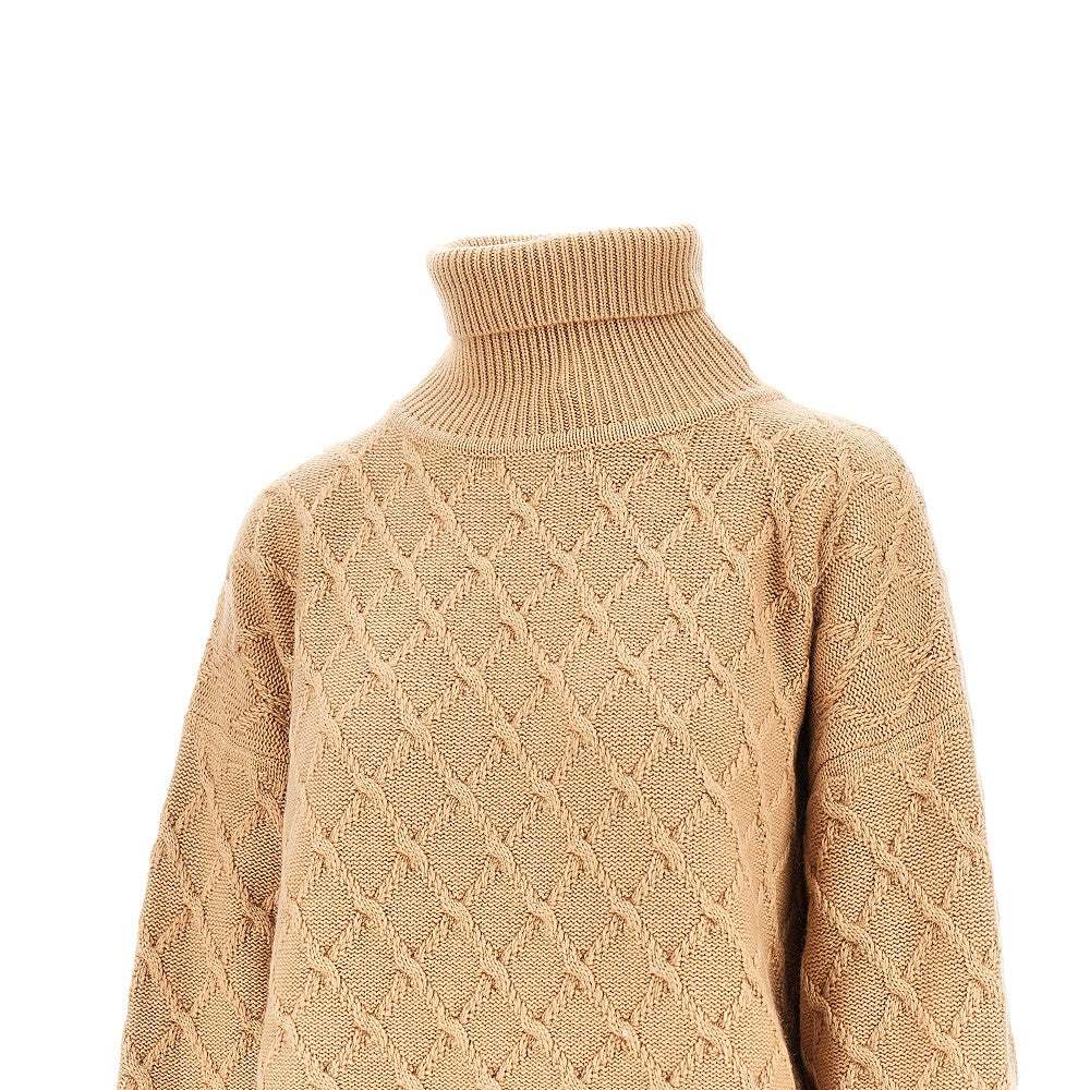 MAX MARA Lozenge wool and cashmere sweater