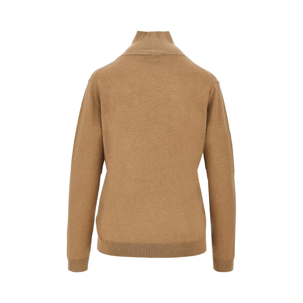 Weekend Max Mara Silk and wool-blend knitted turtleneck