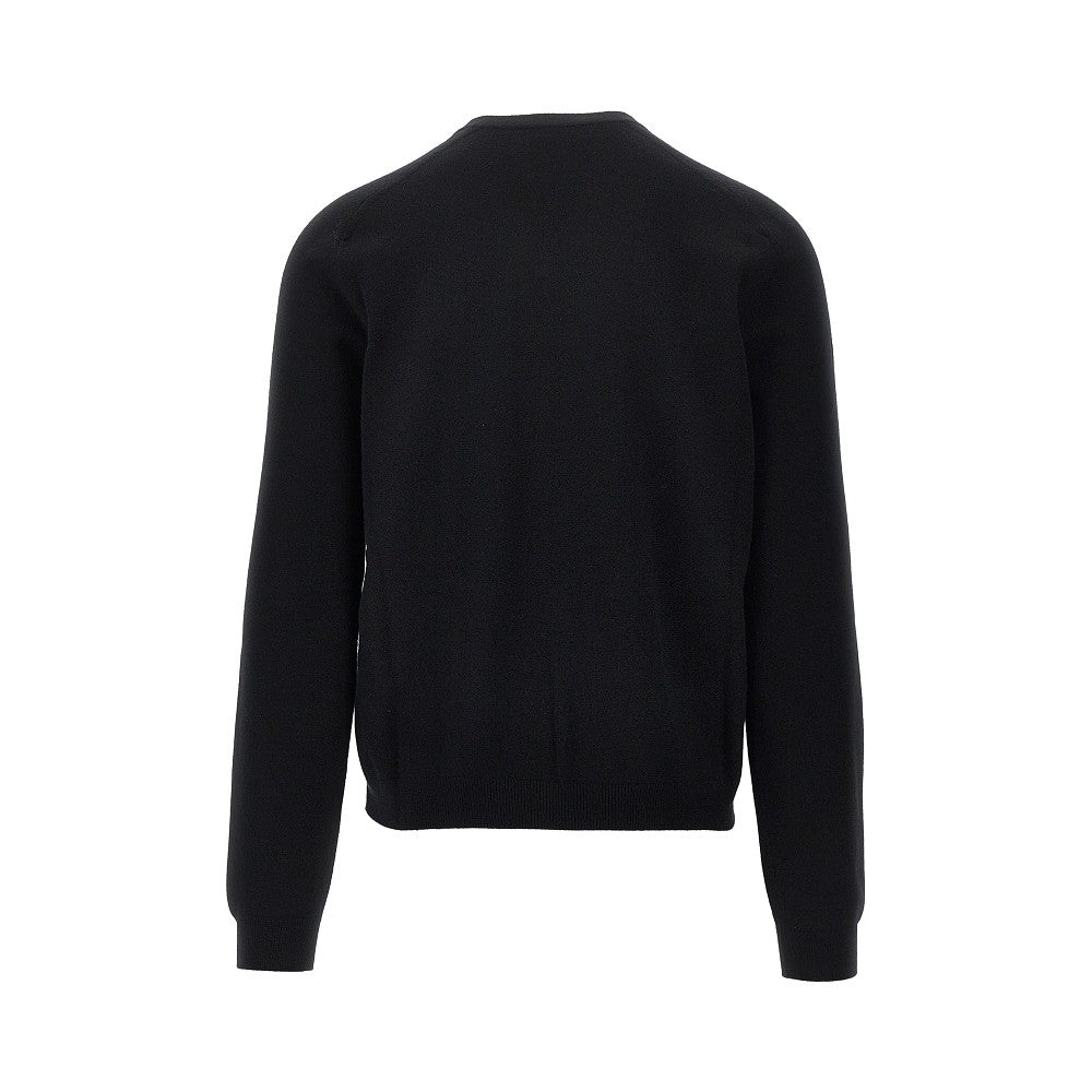 GUCCI Cashmere sweater with logo embroidery