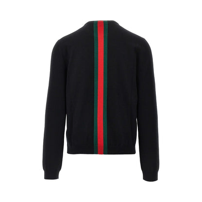 GUCCI Cashmere sweater with Web Ribbon