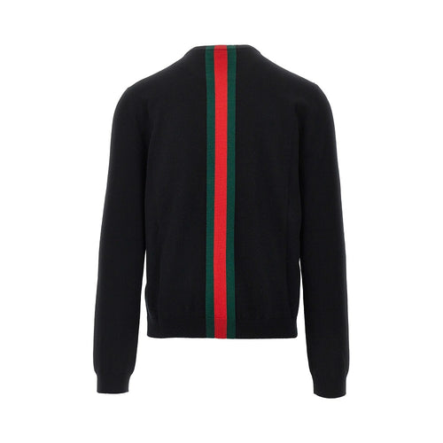 GUCCI Cashmere sweater with Web Ribbon