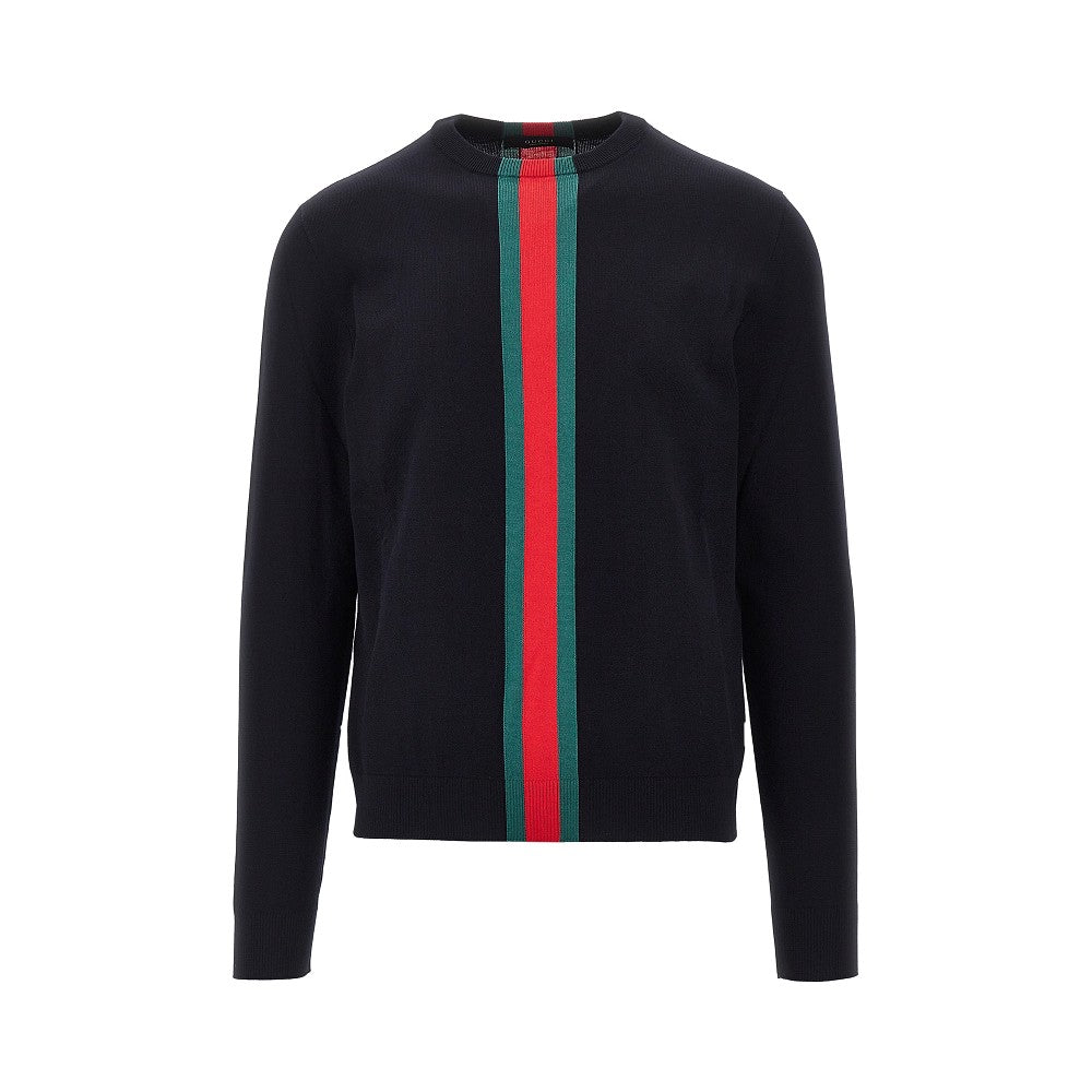 GUCCI Knitted sweater with Web Ribbon