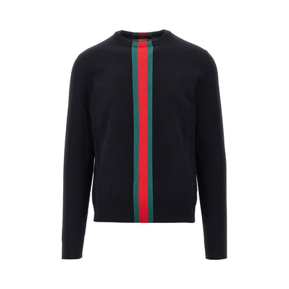 GUCCI Knitted sweater with Web Ribbon