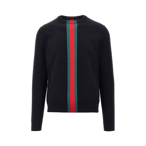 GUCCI Knitted sweater with Web Ribbon