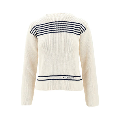 BALENCIAGA Boat-neck cotton sweater