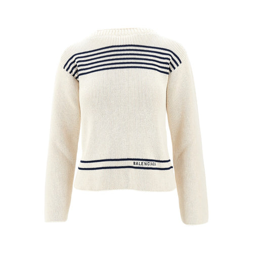 BALENCIAGA Boat-neck cotton sweater