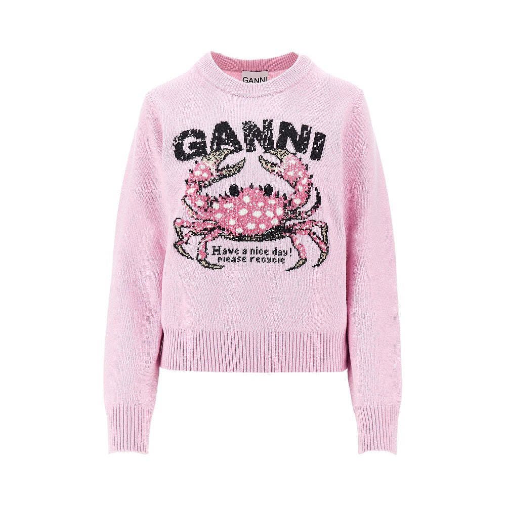 Ganni 'Crab' wool-blend sweater