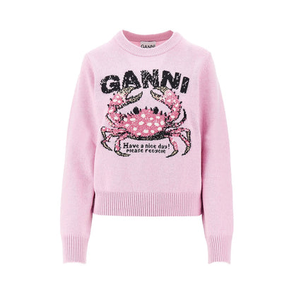 Ganni 'Crab' wool-blend sweater