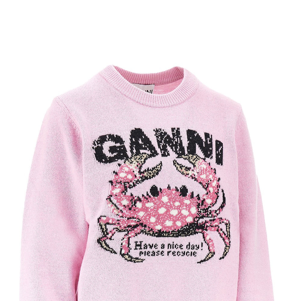 Ganni 'Crab' wool-blend sweater