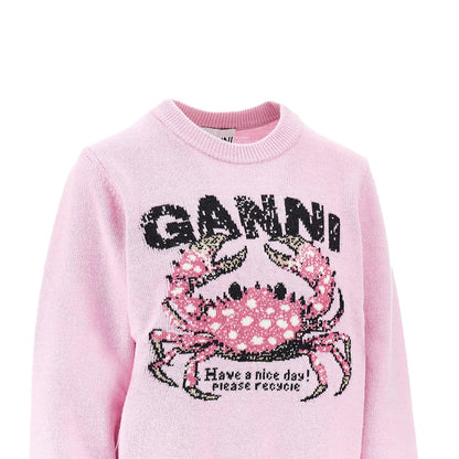 Ganni 'Crab' wool-blend sweater