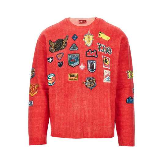 DIESEL Printed patches wool sweater