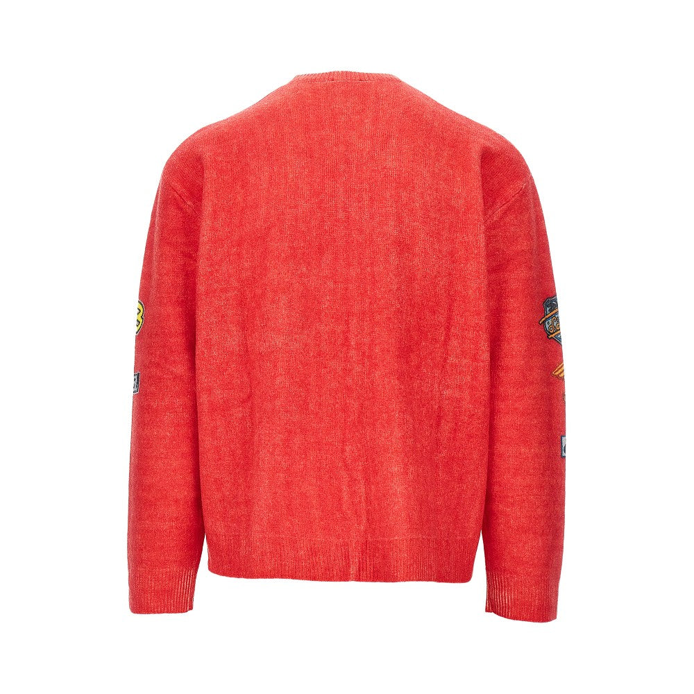 DIESEL Printed patches wool sweater