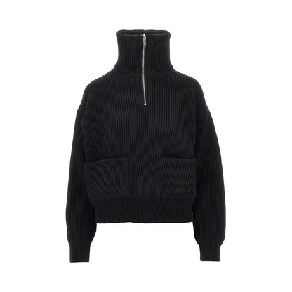 ALAIA Wool and cashmere Trucker sweater