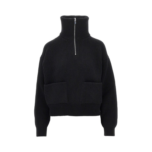 ALAIA Wool and cashmere Trucker sweater
