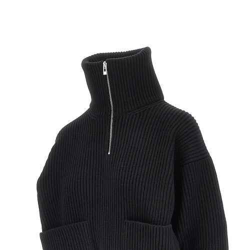 ALAIA Wool and cashmere Trucker sweater
