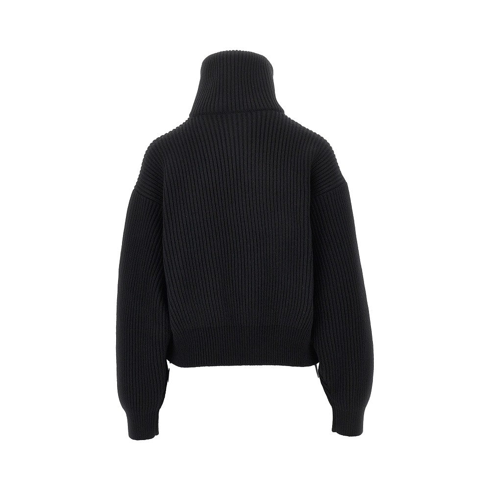 ALAIA Wool and cashmere Trucker sweater