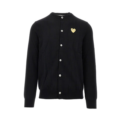 Comme des Garçons PLAY Wool cardigan with Heart patch