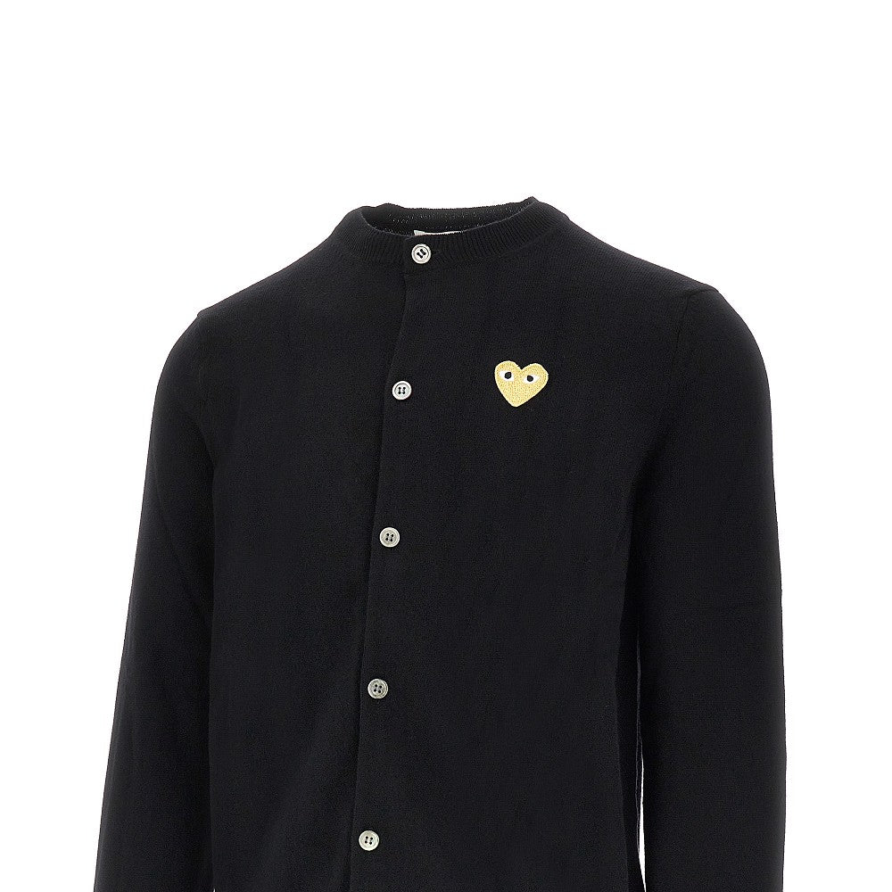 Comme des Garçons PLAY Wool cardigan with Heart patch