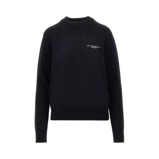 GIVENCHY Cashmere and wool sweater with embroidery