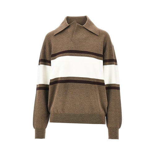 Phoebe Philo Wool open polo sweater