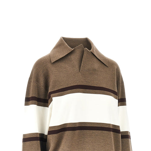 Phoebe Philo Wool open polo sweater