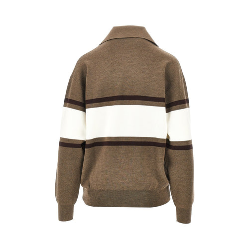 Phoebe Philo Wool open polo sweater