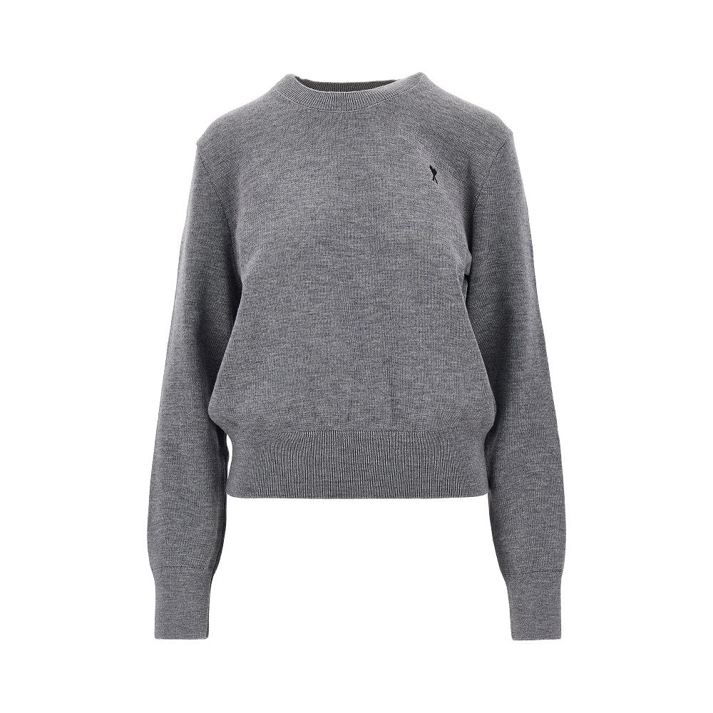 AMI Ami de Coeur embroidery crewneck sweater