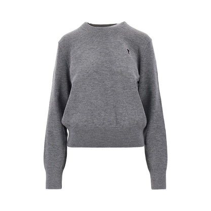 AMI Ami de Coeur embroidery crewneck sweater