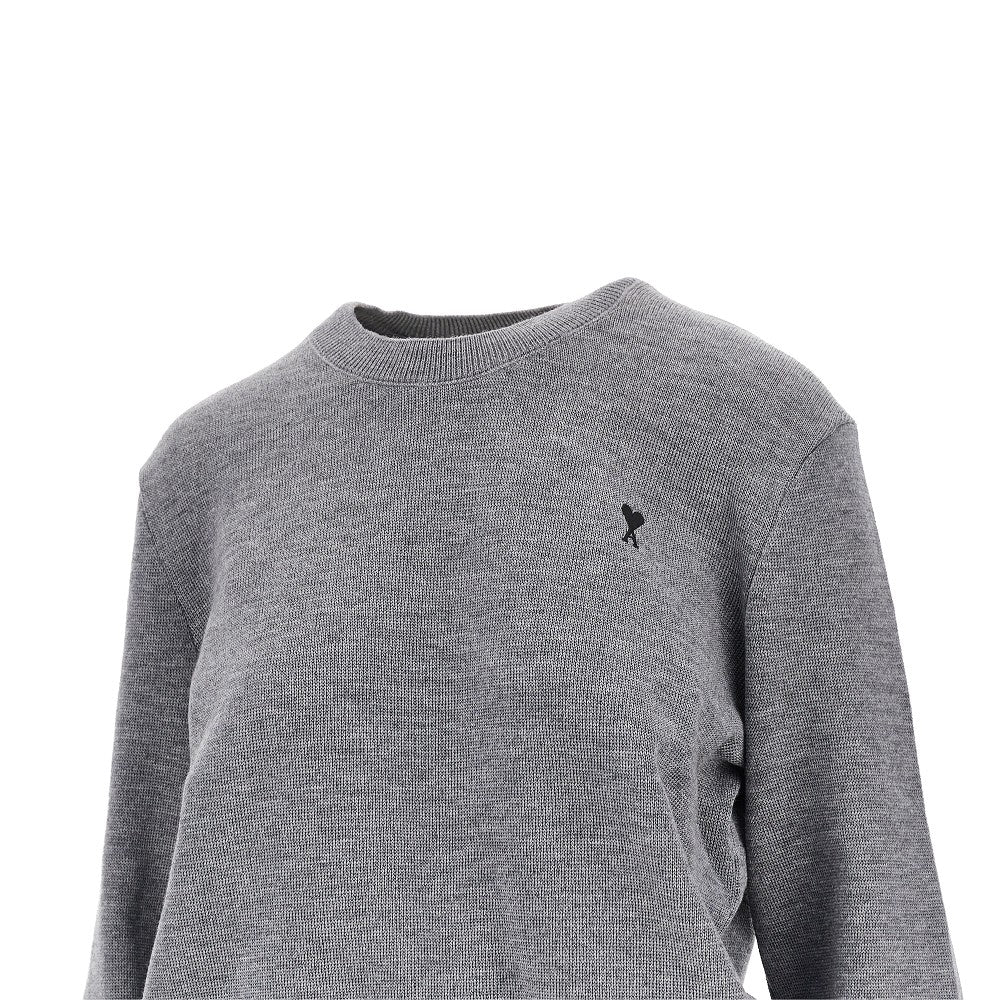 AMI Ami de Coeur embroidery crewneck sweater