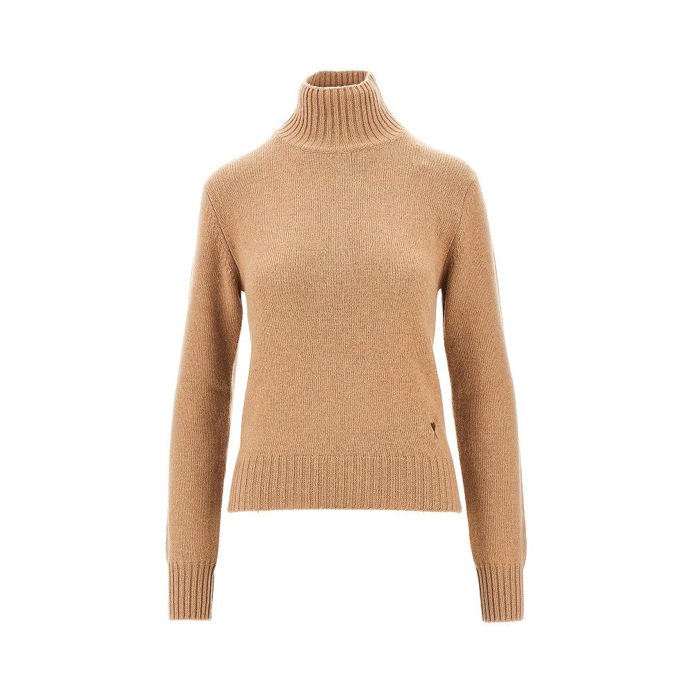 AMI Cashmere standing collar sweater