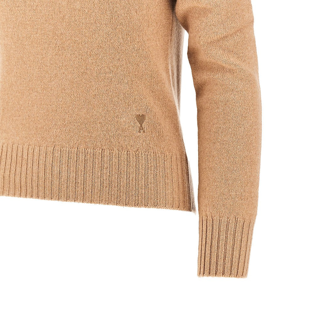 AMI Cashmere standing collar sweater